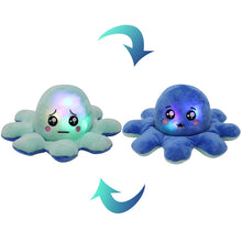 Load image into Gallery viewer, New LED Light Mood Octopus or Reversible Octopus Plush or Emotion octopus - GoHappyShopin
