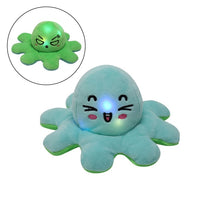 Load image into Gallery viewer, New LED Light Mood Octopus or Reversible Octopus Plush or Emotion octopus - GoHappyShopin
