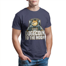 Load image into Gallery viewer, Men’s Fashion Dogecoin To The Moon T-Shirt - GoHappyShopin
