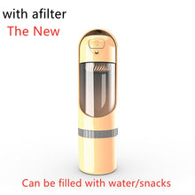 Load image into Gallery viewer, New Multifunctional Portable Pet Dog Water Bottle for Travel - GoHappyShopin
