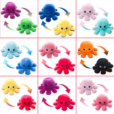 New Mood Octopus or Reversible Octopus Plush or Emotion octopus - GoHappyShopin