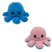 Load image into Gallery viewer, New Mood Octopus or Reversible Octopus Plush or Emotion octopus - GoHappyShopin
