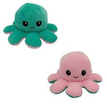 Load image into Gallery viewer, New Mood Octopus or Reversible Octopus Plush or Emotion octopus - GoHappyShopin
