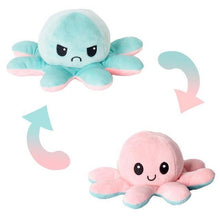 Load image into Gallery viewer, New Mood Octopus or Reversible Octopus Plush or Emotion octopus - GoHappyShopin
