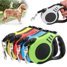 Load image into Gallery viewer, 3/5m Durable Leash Automatic Retractable Nylon Lead Extension For Dogs - GoHappyShopin
