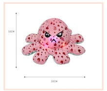 Load image into Gallery viewer, Luminescent New LED Light Mood Octopus or Reversible Octopus Plush or Emotion octopus - GoHappyShopin
