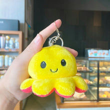 Load image into Gallery viewer, Cute Mood Octopus or Reversible Octopus Plush or Emotion octopus Keychain - GoHappyShopin
