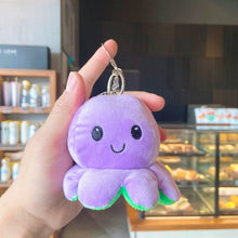Load image into Gallery viewer, Cute Mood Octopus or Reversible Octopus Plush or Emotion octopus Keychain - GoHappyShopin

