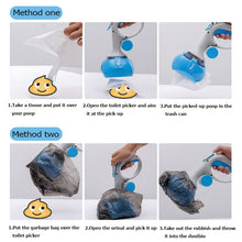 Load image into Gallery viewer, Portable Dog &amp; Cats Poop Scoop Outdoor Cleaner Garbage Picker - GoHappyShopin

