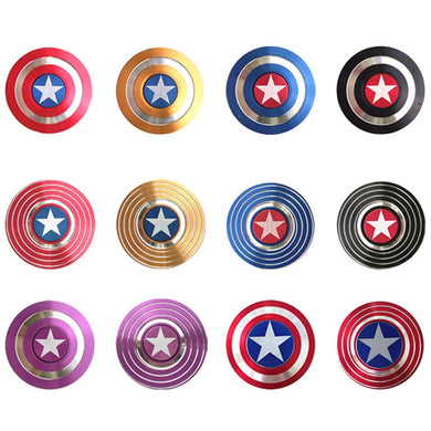 Fidget Spinner Toy Marvels Legends Gyro Shield Round American Captain - GoHappyShopin