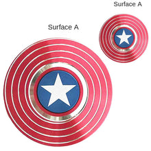 Load image into Gallery viewer, Fidget Spinner Toy Marvels Legends Gyro Shield Round American Captain - GoHappyShopin
