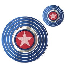 Load image into Gallery viewer, Fidget Spinner Toy Marvels Legends Gyro Shield Round American Captain - GoHappyShopin
