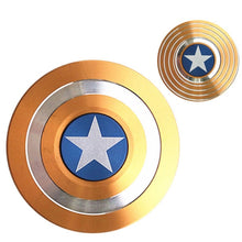 Load image into Gallery viewer, Fidget Spinner Toy Marvels Legends Gyro Shield Round American Captain - GoHappyShopin
