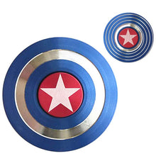 Load image into Gallery viewer, Fidget Spinner Toy Marvels Legends Gyro Shield Round American Captain - GoHappyShopin
