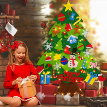 Load image into Gallery viewer, DIY Felt Christmas Tree With LED Light New Year Kids Gift - GoHappyShopin
