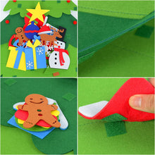 Load image into Gallery viewer, DIY Felt Christmas Tree With LED Light New Year Kids Gift - GoHappyShopin
