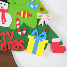 Load image into Gallery viewer, DIY Felt Christmas Tree With LED Light New Year Kids Gift - GoHappyShopin
