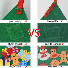 Load image into Gallery viewer, DIY Felt Christmas Tree With LED Light New Year Kids Gift - GoHappyShopin
