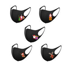 Load image into Gallery viewer, 5 PCS Christmas Gifts Decoration Party Reusable Face Mask 2021 - GoHappyShopin
