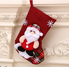 Load image into Gallery viewer, Large Stockings Fabric Gift Socks Christmas Lovely Bag Decoration - GoHappyShopin
