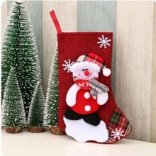 Load image into Gallery viewer, Large Stockings Fabric Gift Socks Christmas Lovely Bag Decoration - GoHappyShopin
