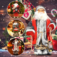 Load image into Gallery viewer, 2021 New Year Christmas Decoration Santa Claus 30cm Doll Children Gift - GoHappyShopin
