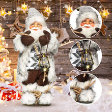 Load image into Gallery viewer, 2021 New Year Christmas Decoration Santa Claus 30cm Doll Children Gift - GoHappyShopin

