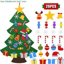 Load image into Gallery viewer, Kids DIY Felt Christmas Tree Christmas Decoration for Home 2021 - GoHappyShopin
