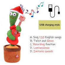 Load image into Gallery viewer, Christmas Gifts Dancing Cactus Electron Plush Toy - GoHappyShopin
