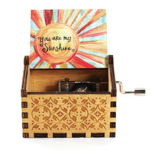 Load image into Gallery viewer, Merry Christmas Wooden Hand Crank Music Box - GoHappyShopin

