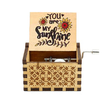 Load image into Gallery viewer, Merry Christmas Wooden Hand Crank Music Box - GoHappyShopin
