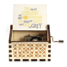 Load image into Gallery viewer, Merry Christmas Wooden Hand Crank Music Box - GoHappyShopin
