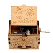 Load image into Gallery viewer, Merry Christmas Wooden Hand Crank Music Box - GoHappyShopin
