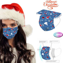 Load image into Gallery viewer, 10pcs Christmas Mask Christmas Decoration For Home Merry Christmas Gifts - GoHappyShopin
