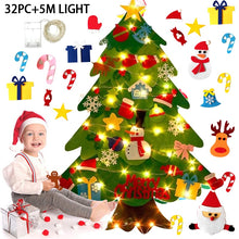 Load image into Gallery viewer, DIY Felt Christmas Tree Merry Christmas Decorations Gifts - GoHappyShopin
