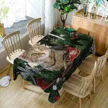 Load image into Gallery viewer, Europe style Polyester Colorful Christmas Tablecloth - GoHappyShopin
