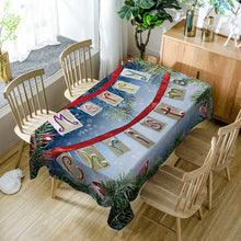 Load image into Gallery viewer, Europe style Polyester Colorful Christmas Tablecloth - GoHappyShopin
