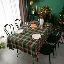 Load image into Gallery viewer, Christmas Tablecloth for Home Use Nordic Plaid Retro Style - GoHappyShopin
