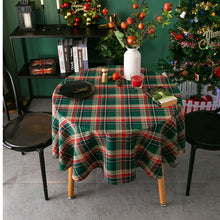 Load image into Gallery viewer, Christmas Tablecloth for Home Use Nordic Plaid Retro Style - GoHappyShopin
