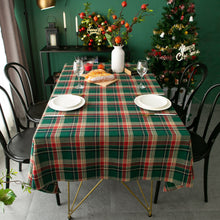 Load image into Gallery viewer, Christmas Tablecloth for Home Use Nordic Plaid Retro Style - GoHappyShopin
