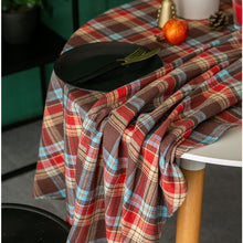 Load image into Gallery viewer, Christmas Tablecloth for Home Use Nordic Plaid Retro Style - GoHappyShopin
