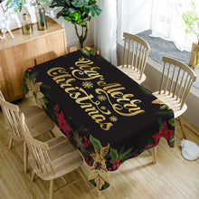 Load image into Gallery viewer, European New Year 3D Christmas Tablecloth Washable Dustproof - GoHappyShopin
