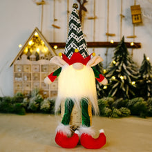 Load image into Gallery viewer, Glowing Gnome Christmas Faceless Doll Decoration  New Year 2022 - GoHappyShopin
