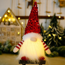 Load image into Gallery viewer, Glowing Gnome Christmas Faceless Doll Decoration  New Year 2022 - GoHappyShopin
