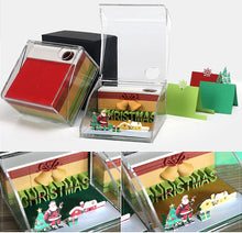 Load image into Gallery viewer, Creative 3D Notepads Sticky Gifts with Christmas designs - GoHappyShopin
