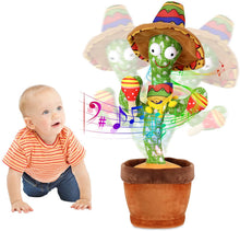 Load image into Gallery viewer, Christmas Gifts Dancing Cactus Electron Plush Toy - GoHappyShopin
