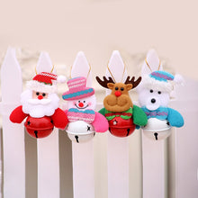 Load image into Gallery viewer, Merry Christmas Santa Claus Snowman Elk Bear with Bell Doll Home Decoration 2021 - GoHappyShopin
