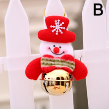 Load image into Gallery viewer, Merry Christmas Santa Claus Snowman Elk Bear with Bell Doll Home Decoration 2021 - GoHappyShopin
