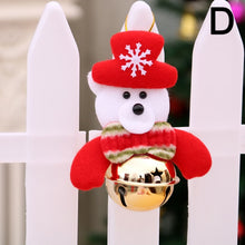 Load image into Gallery viewer, Merry Christmas Santa Claus Snowman Elk Bear with Bell Doll Home Decoration 2021 - GoHappyShopin
