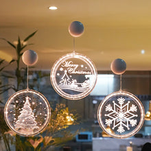Load image into Gallery viewer, Christmas Led Suction Cup Hanging Lights Atmosphere Decorations - GoHappyShopin
